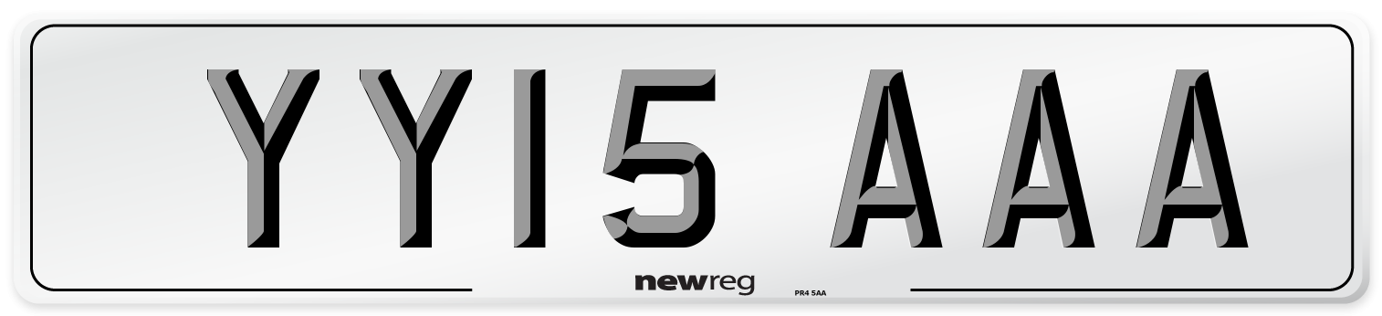 YY15 AAA Number Plate from New Reg